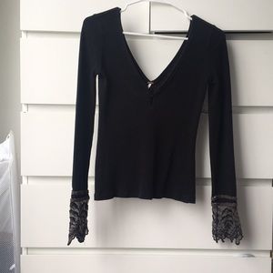 Free people textured long sleeve